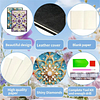 Peapock 5D DIY Diamond Art Painting Notebook Kit 50 Pages A5 Rhinestone Art Painting Notebook Kit for Adults Beginners Holiday Birthday Gift