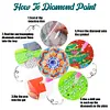 (US Local)[Upgrade]6pcs/set DIY Diamond Painting Waterproof Case Classic Mandala Coaster Gift Decor Set