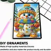 (US Local)50-Page A5 Snowman Diamond Painting Notebook for Adult Holiday Birthday Gift