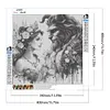 (US Local)Beauty 5D DIY Full Drill Round Big Size Diamond Painting Kit for Home Wall Decor 40x40cm 