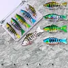 5Pcs Sinking Wobblers Fishing Lures Multi-Section Hard Bait for Pike Bass Trout