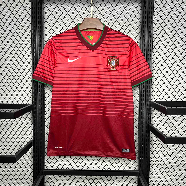 Portugal 2014 Retro Home Football Jersey