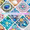 Diamond Painting Acrylic Double-side Peacock Pendant Hanging Gem
