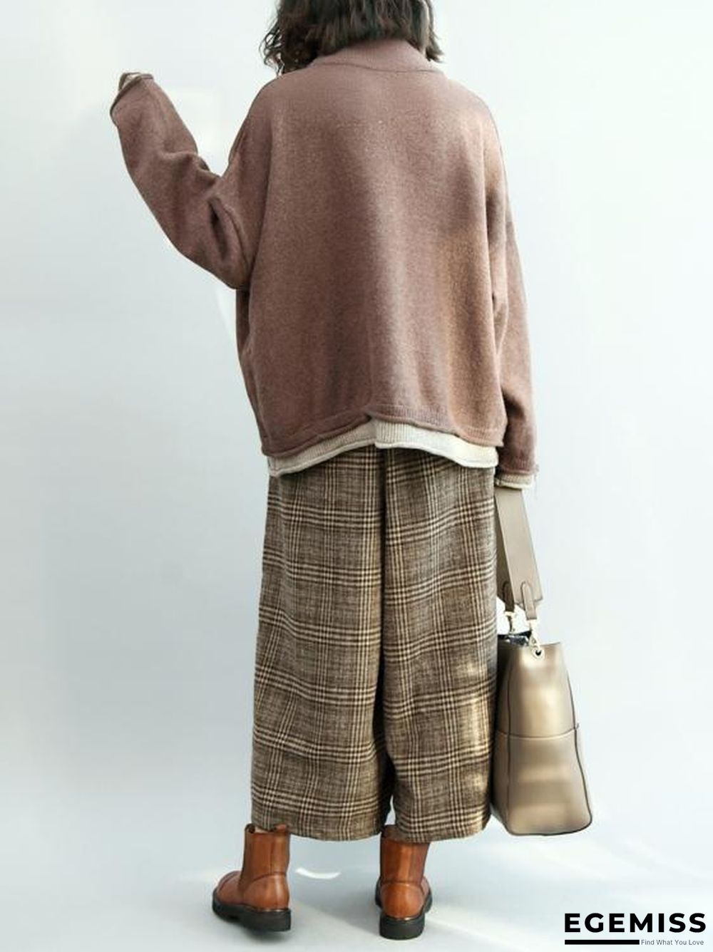 Loose Batwing Sleeves Knitting Sweater | EGEMISS