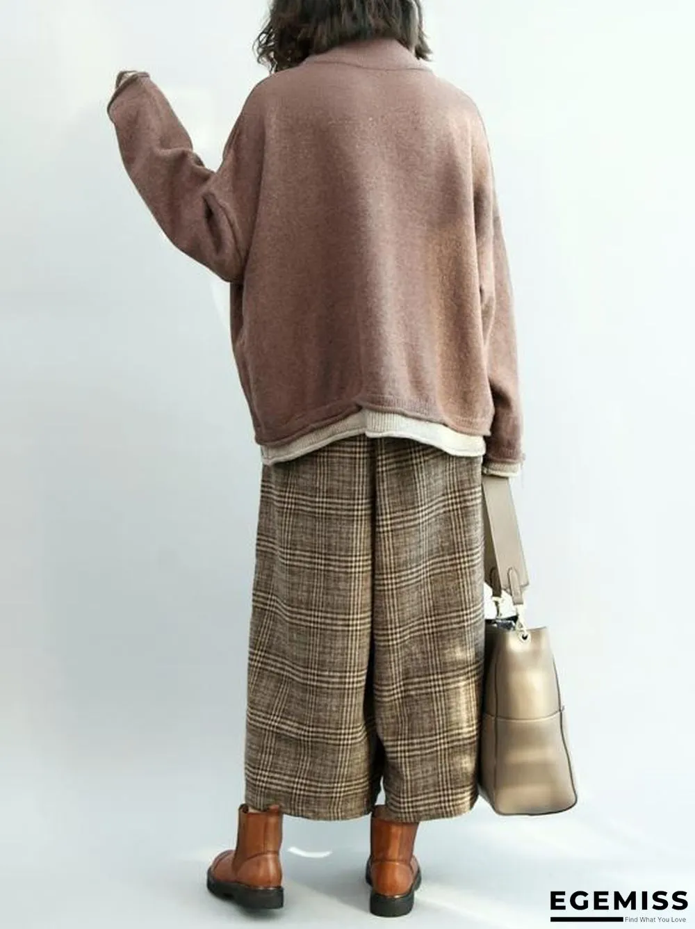 Loose Batwing Sleeves Knitting Sweater | EGEMISS