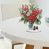 DIY Acrylic Special Shape Diamond Painting Poinsettia Flower Desktop Decor Kit