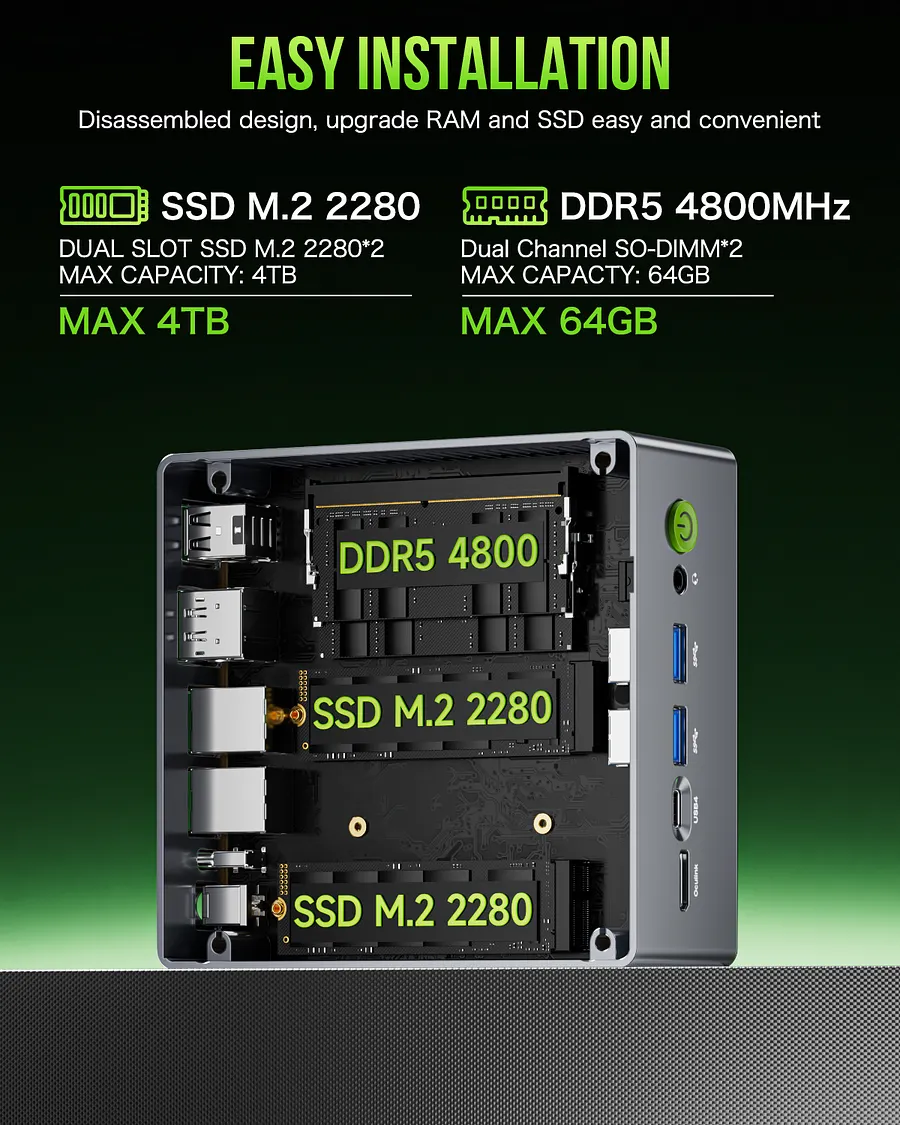 GMKtec GMKtec NucBox M7 Pro Mini PC AMD Ryzen™ 9 PRO 6950H 359.99