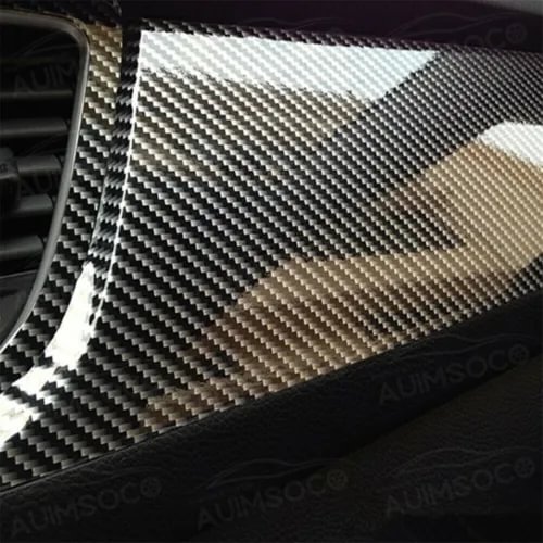 Dronehint Carbon Fiber Vinyl Film Car Interior Wrap Stickers Auto Parts Accessories Black (For: Acura) Parts