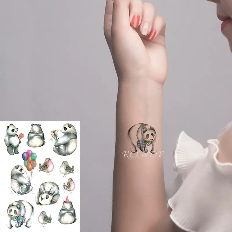 Waterproof Temporary Tattoo Sticker Sexy Thigh Love Sick English Words Gothic Water Transfer Fake Tatto Flash Tatoo for Women