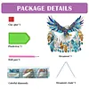 (US Local)DIY Diamond Painting Art Pendant Window Hanging Eagle Dream Catcher