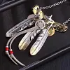 Vintage Eagle Feather Necklace