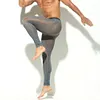 Men's 3D Pouch Ice Silk Mesh Sports Leggings