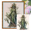 (Big Size) Witch - 11CT Stamped Cross Stitch 50*60cm/19.69*23.62in