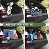 SUV Cargo Liner for Dogs, Waterproof Pet Cargo Cover Dog Seat Cover Mat for SUVs Sedans Vans with Bumper Flap Protector, Non-Slip, Large Size Universal Fit, Black