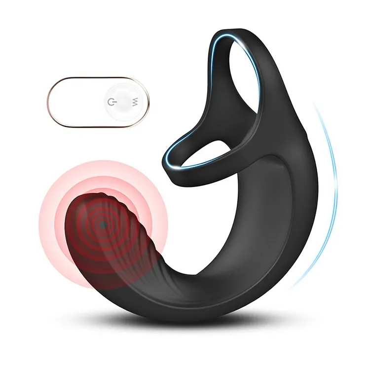 Silicone Adult Anal Cock Penis Ring Sex Toys Telecontrol Vibrator