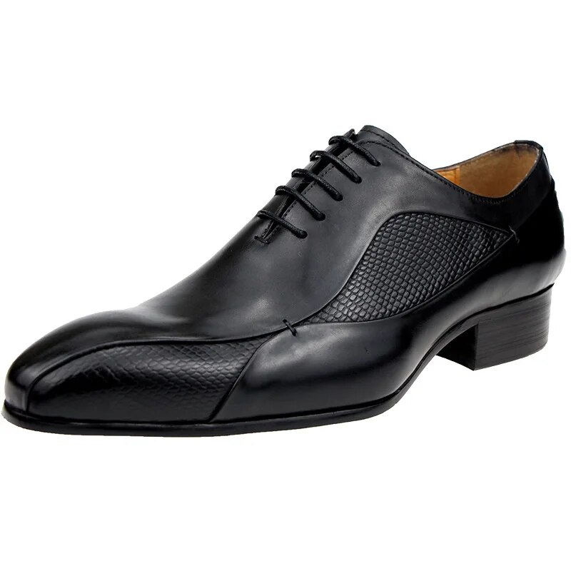 VCSHOES Men Wedding Shoes Genuine Leather Oxfords Sapato Social Masculino Dress Office Shoes Men