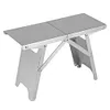 Stainless Steel Compact Camping Table Folding Camp Table for Cooking Hiking