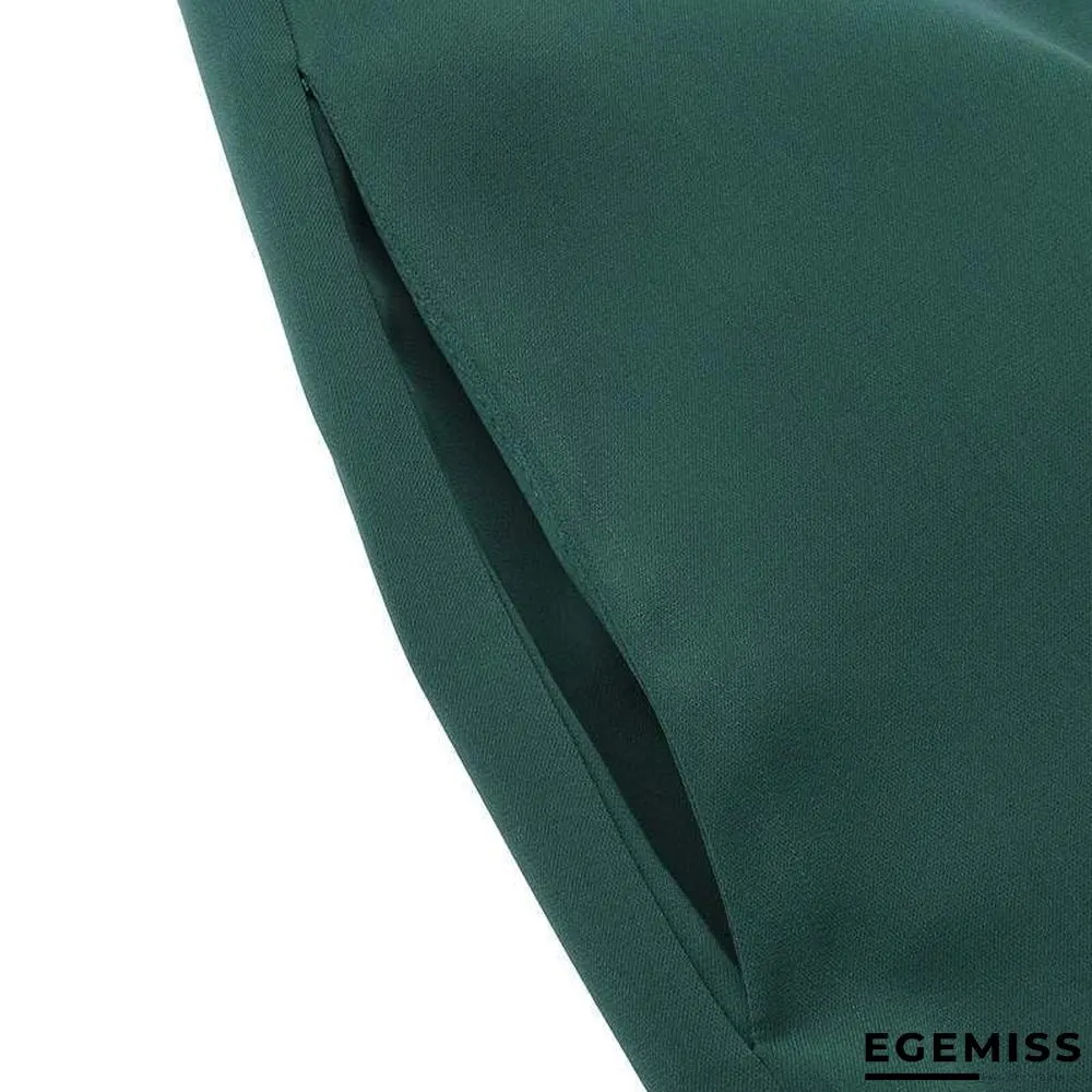 Autumn Casual Women's Cardigan Long Sleeve Stand Collar Large Swing Dress | EGEMISS