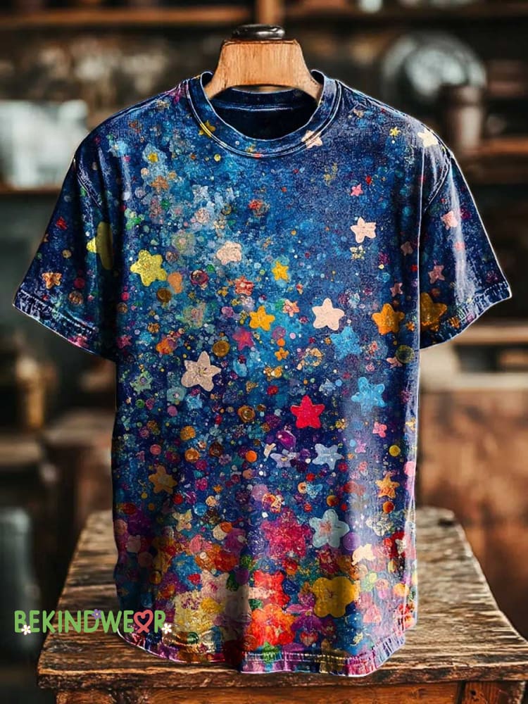 Colorful Star T-shirt Multicolor / S