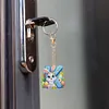 (US Local)PET Double Sided Special Shaped Easter Alphabet DIY Diamond Painting Keychain
