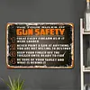 Gun Safety - Vintage Metal Signs - 20*30cm/30*40cm - Western