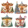 (US Local)4Pack Carousel-Special Shaped Diamond Painting Kit(30x30cm)