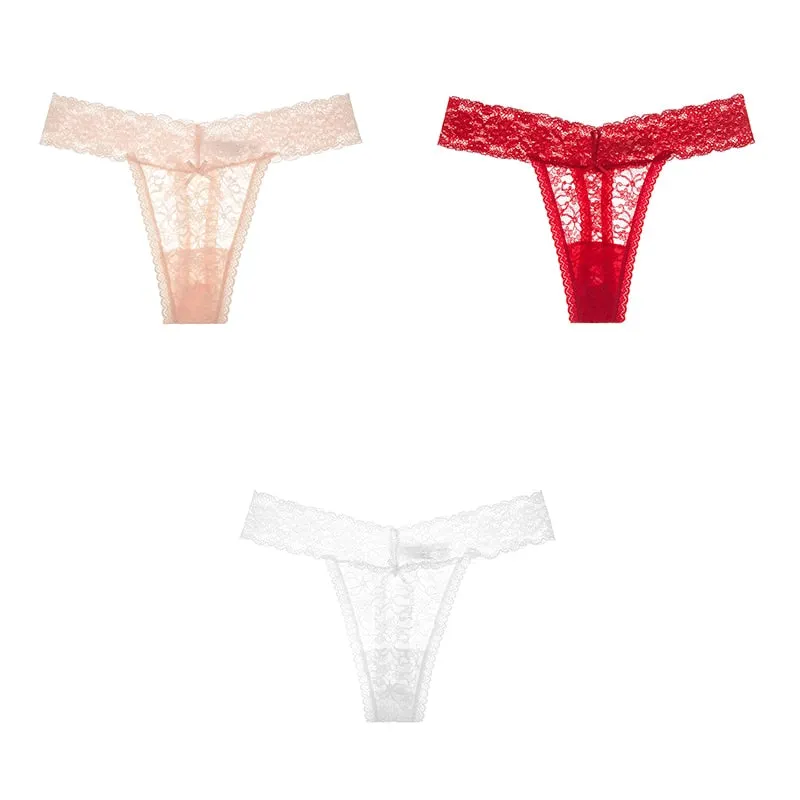 Sexy Panties Woman's Thongs Lace Underwear For Woman G-String Ladies Plus Size Lace Sexy Female Underwear Woman BANNIROU