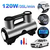 Car Air Compressor 120W Electric Tyre Inflatable Pump with LED Light LCD Display
