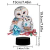 Cute Owl DIY Diamonds Painting Table Lamp 5D DIY Diamond Painting Night Light
