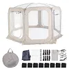 [US Local Warehouse] Bubble Tent for 6-8 Person Portable Transparent Igloo Tent Dome 12x7ft with Rain Cover & Storage Bag Bubble House for Camping Parties and Stargazing