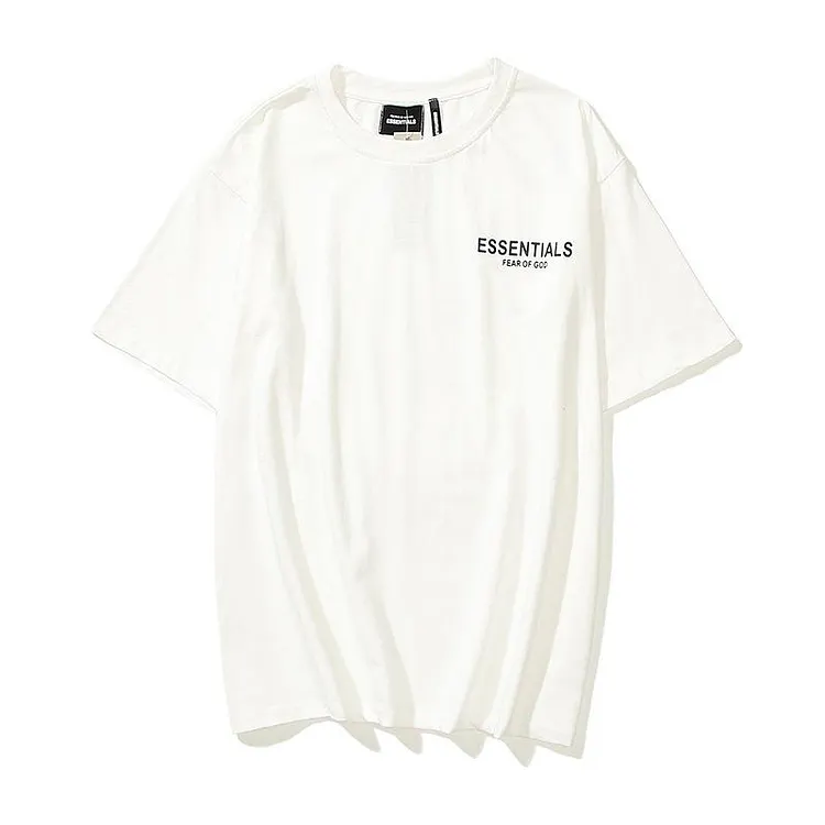 Kanye T Shirt 21ss Summer Fog Letter Short Sleeve T-shirt Loose Plus Size