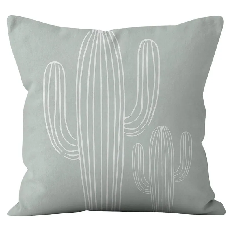 45*45cm Green Series Nordic Abstract Cushion Cover Geometric Throw Pillowcase Modern Minimalist Sofa Bed Decorative Pillows Case