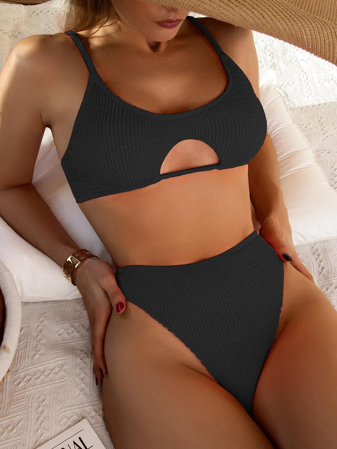 Peachtan Solid Bikinis Woman Push Up Swimsuit Low Waist Swimwear Conjunto Biquinis Feminino Trajes De Ba&ntilde;o Mujer 2022
