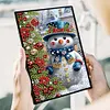 (US Local)50-Page A5 Snowman Diamond Painting Notebook for Adult Holiday Birthday Gift
