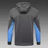 Joyfball 2024/2025 Tottenham Long Zipped Hat Style Training Suit Dark Grey Jersey 1:1 Thai Quality Set