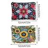 2pcs DIY Diamond Art Diamond Dot Card Pack Diamond Painting Coin Pouch (Sunflower)