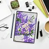 (US Local)5D DIY Flower Diamond Art Painting Notebook Kit Crystal Notepad Sketchbook Gifts