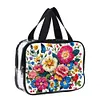 DIY Diamond Art Rhinestone Makeup Bag Crystal Transparent PVC Storage Pack Kit