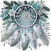 Attrape-r&ecirc;ves-peinture diamant en forme sp&eacute;ciale-30*30cm