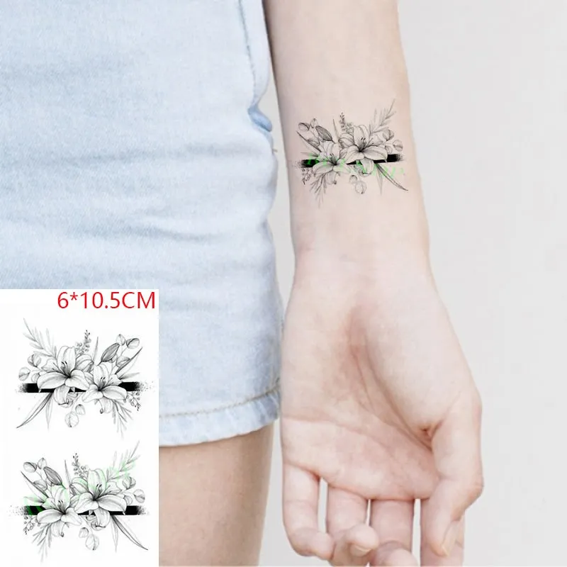 Waterproof Temporary Tattoo Sticker Wings Feather Small Element Fake Tatto Flash Tatoo Hand Arm Chest Art for Kids Men Women