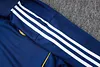 Joyfball 2025/2026 Kids Size Real Madrid Long Zipped Jacket Retro Version Royal Blue Soccer Jersey  1:1 Thai Quality 