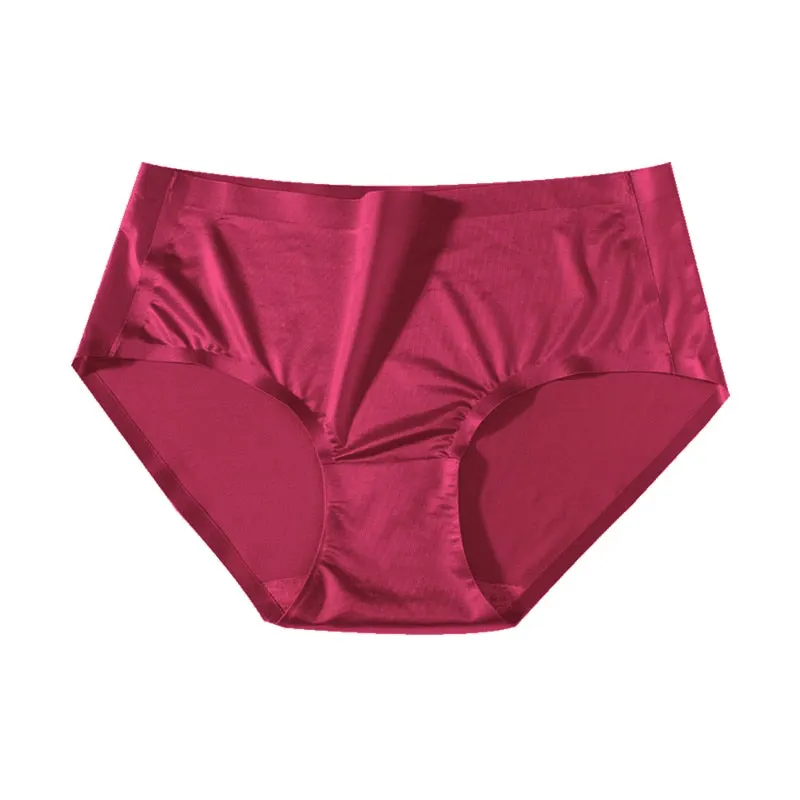1 Pcs Seamless Underwear For Women Ice Slik Female Briefs Sexy Mid Rise Panties High Quality Ladies Briefs 2021 New BANNIROU