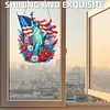 Statue of Liberty DIY Acrylic Diamond Painting Hanging Kit Special Shape Crystal Rhinestone Art Pendants Single Side Drill for Adults Gift Home Wall Or Window Decor