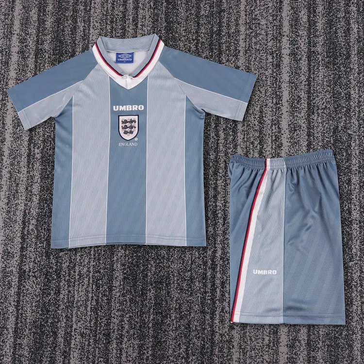 1996 England Away Retro Shirt - Kids Sizes
