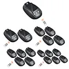 Solar-Power Car Roof Light with RC Punch-Free Universal Signal Mouse Lamp RGB Solar Powered Strobe Pilot Light for Pickup Trucks SUV Motorcycles