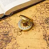 Mini Portable Copper Navigation Compass Outdoor Luminous Flip Compasses