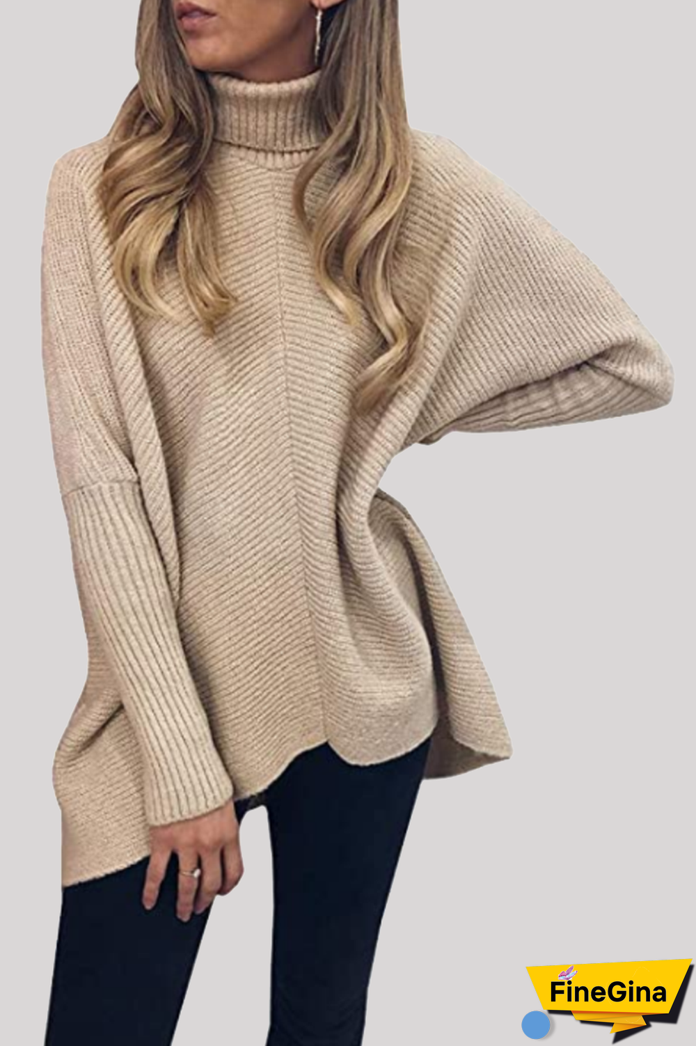 Casual Solid Basic Turtleneck Tops Sweater(7 Colors)