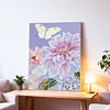 (40x50cm)Gold Foil Canvas Hot-stamped Floral Designs 5D DIY Diamond Painting Kit with Inner Frame