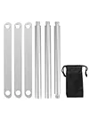 Portable Triangle Pot Holder Folding Campfire Tripod for Outdoor Folding Camping