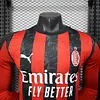2025-2026 Long Sleeve Player Version AC Milan Home Football Shirt 1:1 Thai Quality